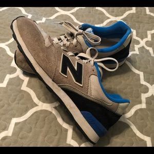 New Balance 696, Size 8 blue, grey & black